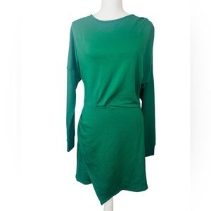 Anthropologie Vibrant Green Top